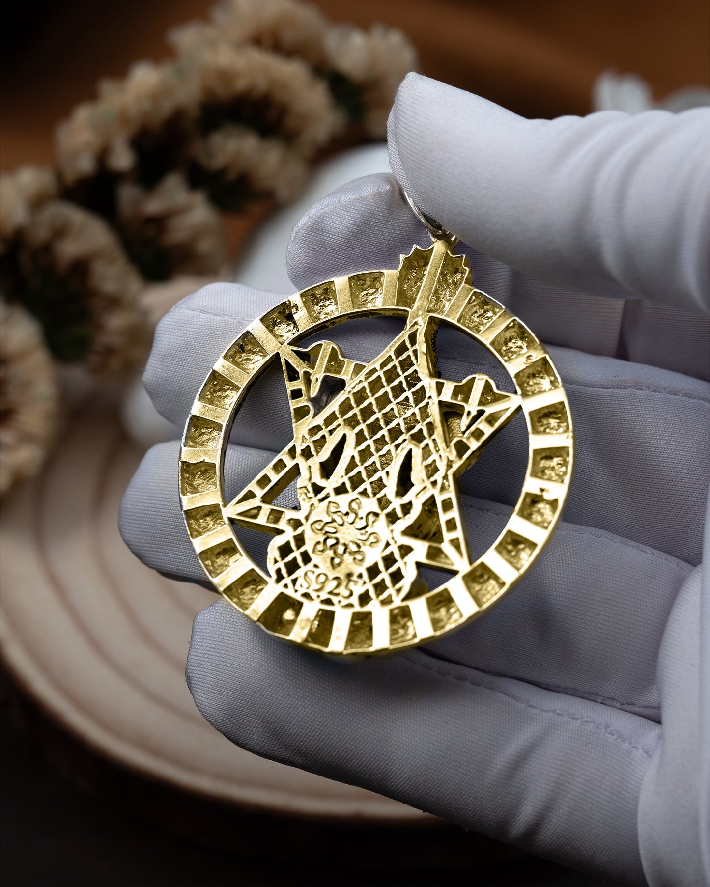 Gold plated Chakra Narasimha