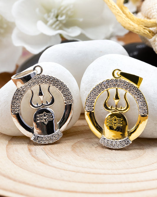 Radiant Shiva Trident Pendant