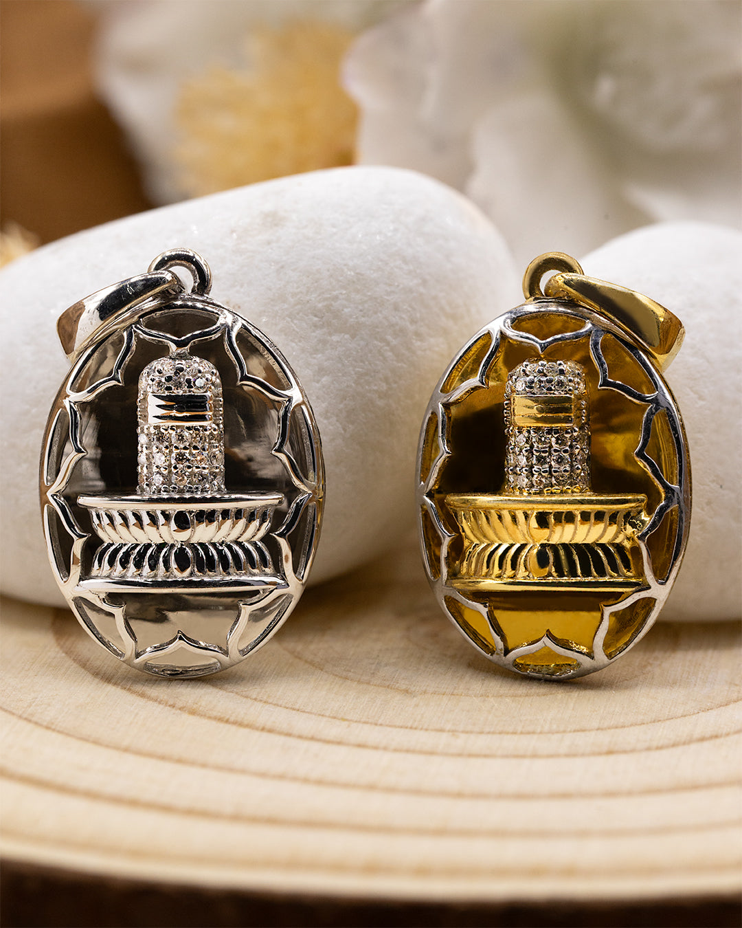 Netted Shiva Lingam