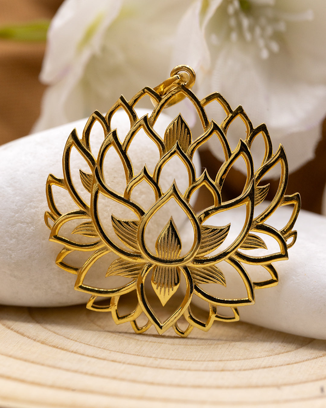 Full Bloomed Lotus Pendant