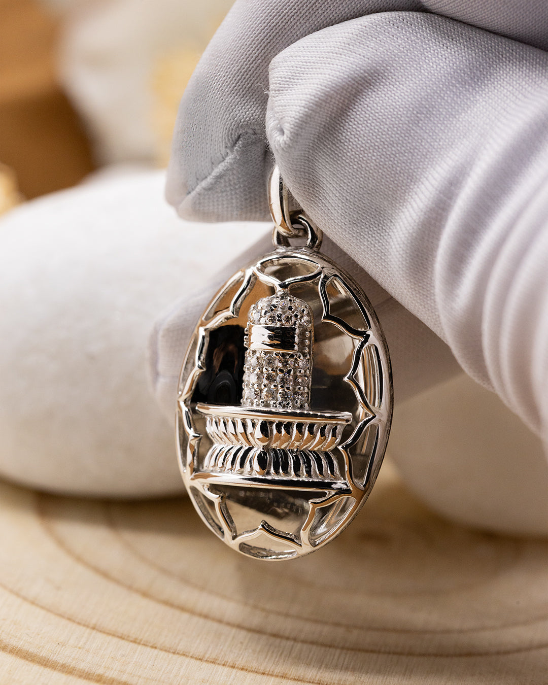Netted Shiva Lingam