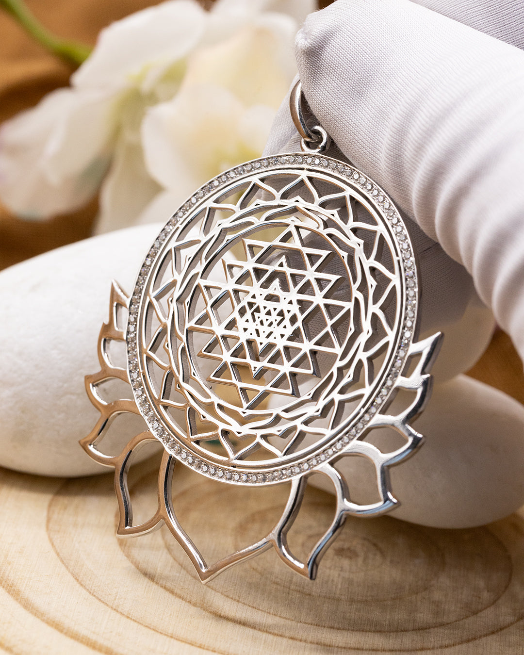 Radiant Sri Yantra Lotus