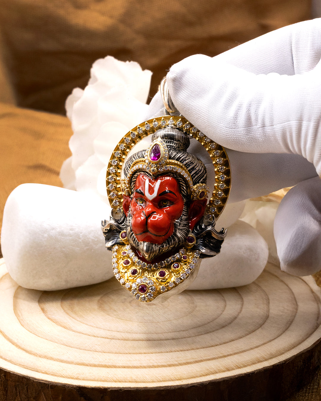 Radiant Sindoori Hanuman