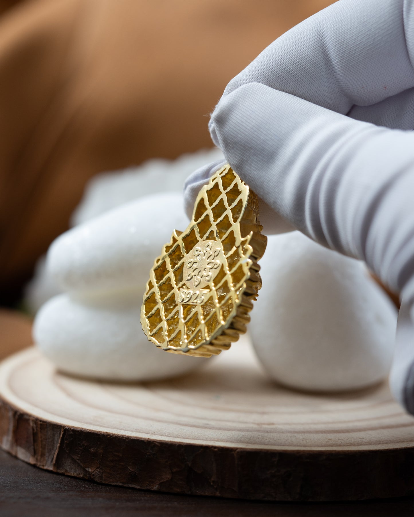 Gold Plated Shanta Mukha