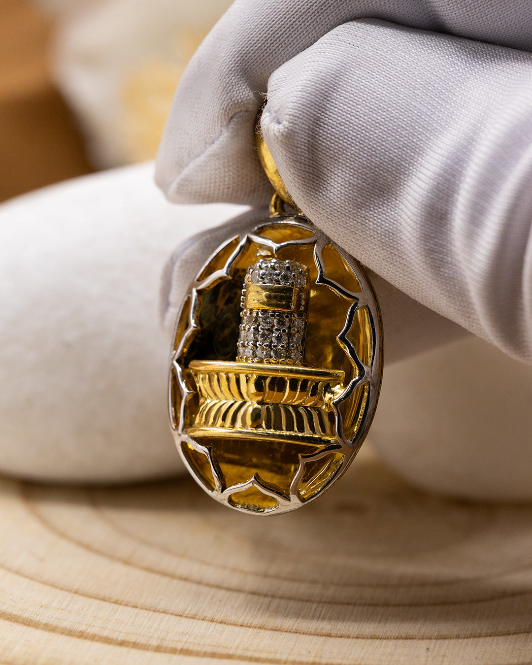 Netted Shiva Lingam