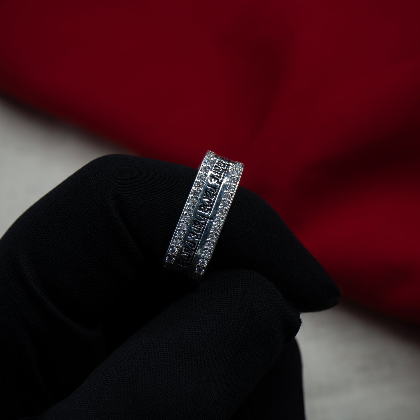 Radiant Maha-Mantra ring