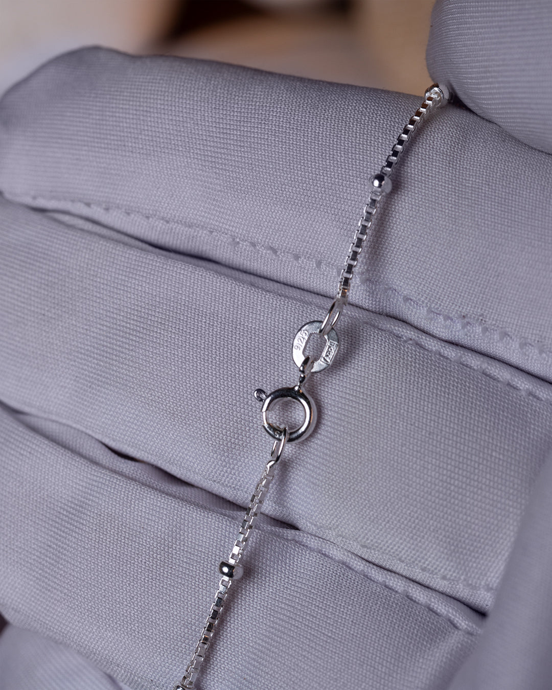 Beaded Diamond Cut Box Chain