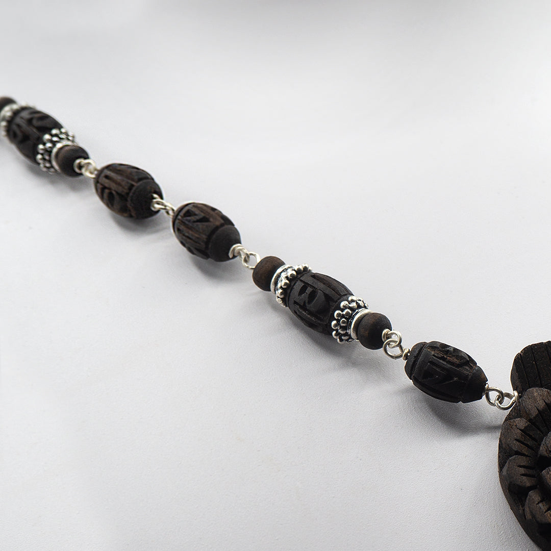Engraved Pendant Tulasi Mala