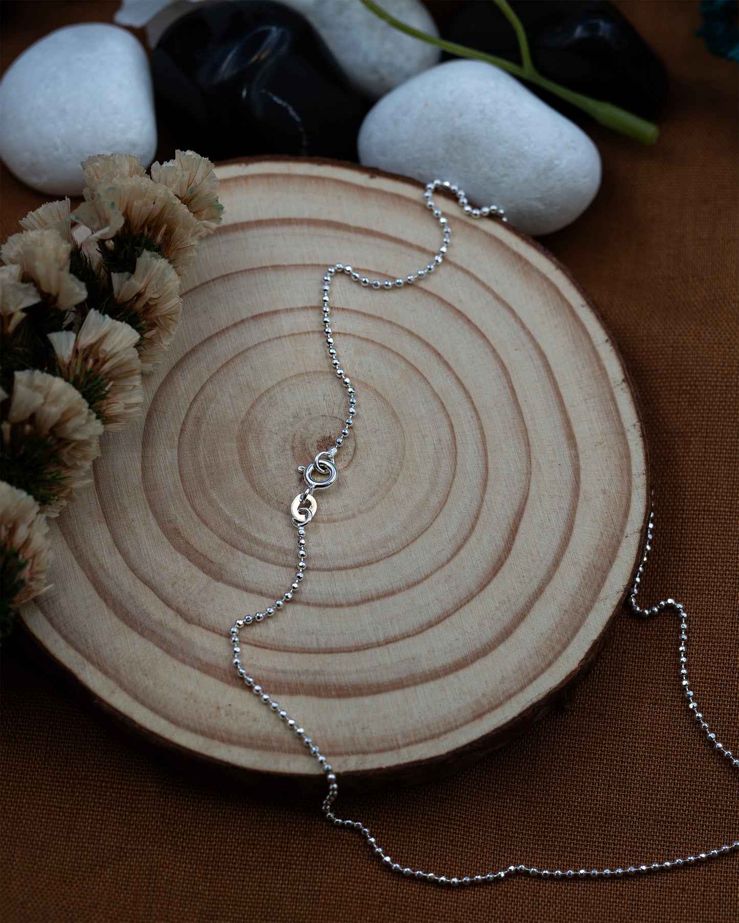 Diamond Cut Small Beaded Chain