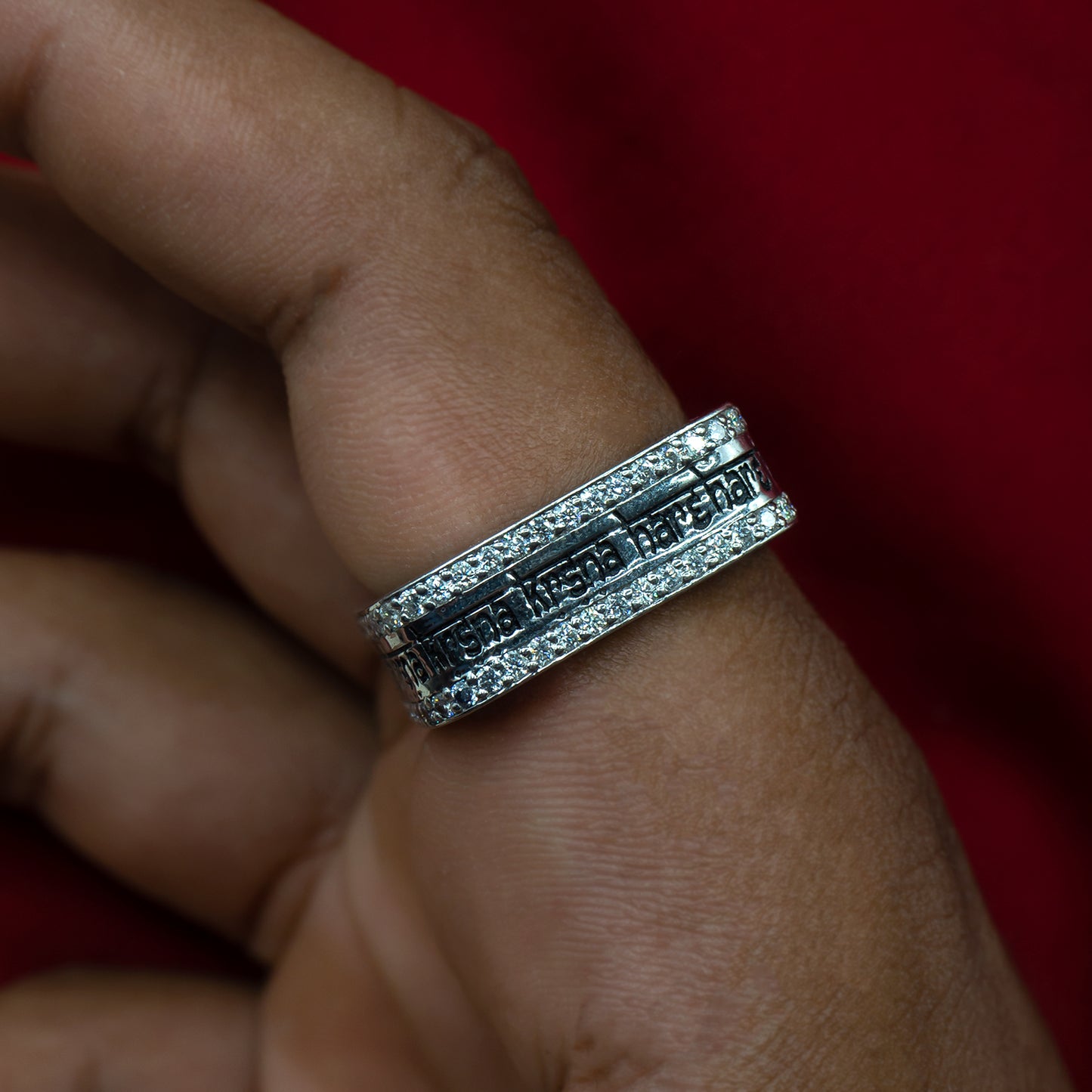 Radiant Maha-Mantra ring