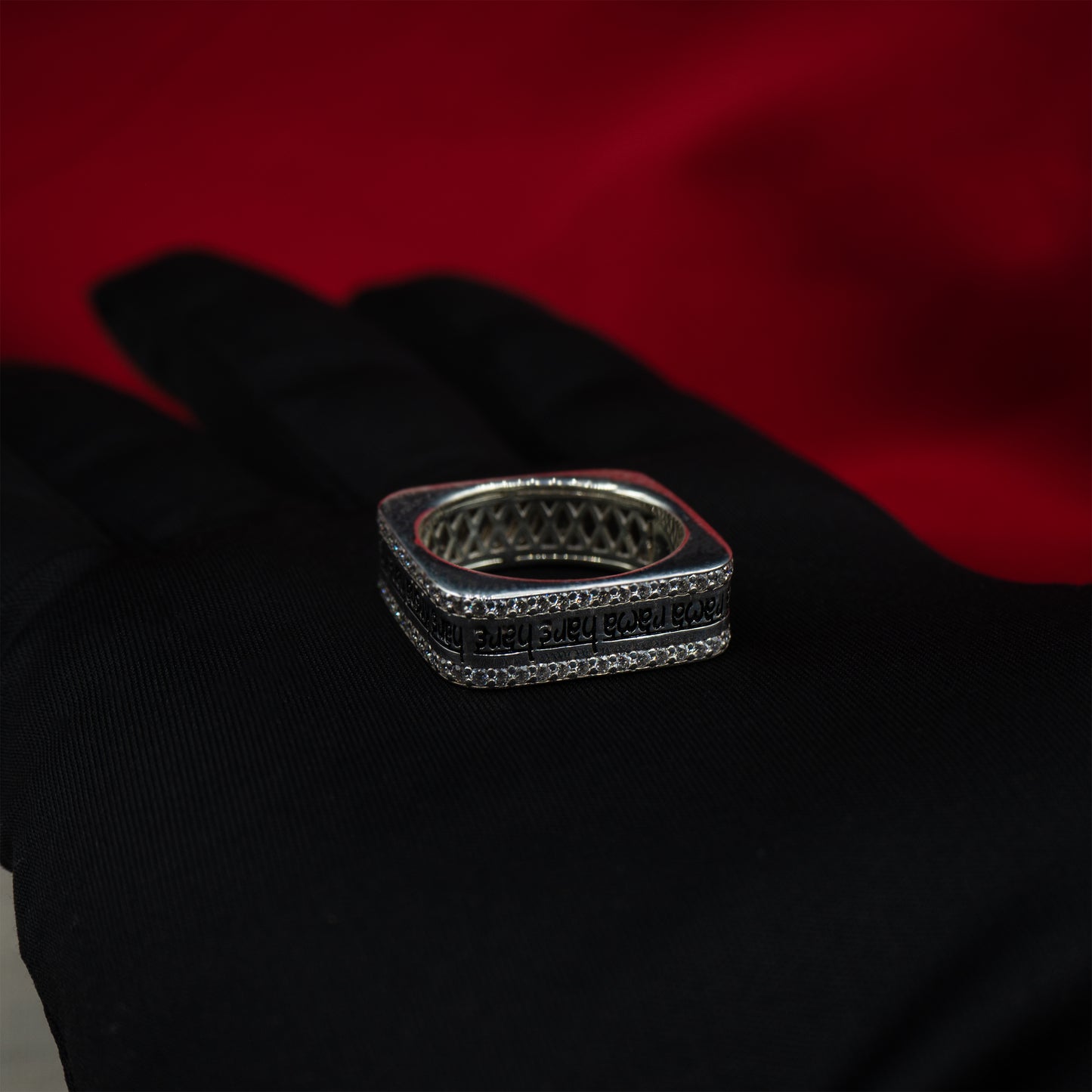 Radiant Maha-Mantra ring
