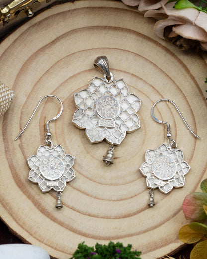 Cow Pendant & Earrings Set