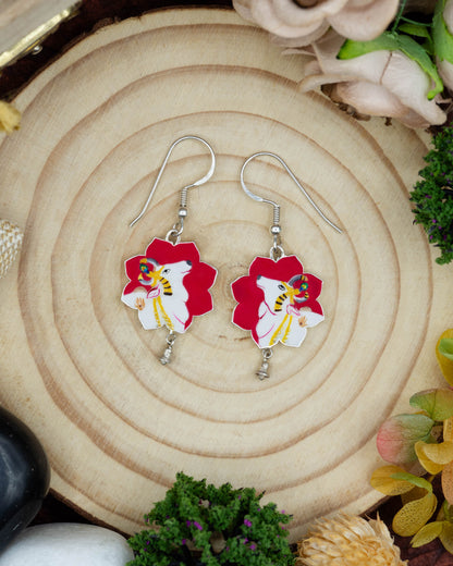 Cow Pendant & Earrings Set