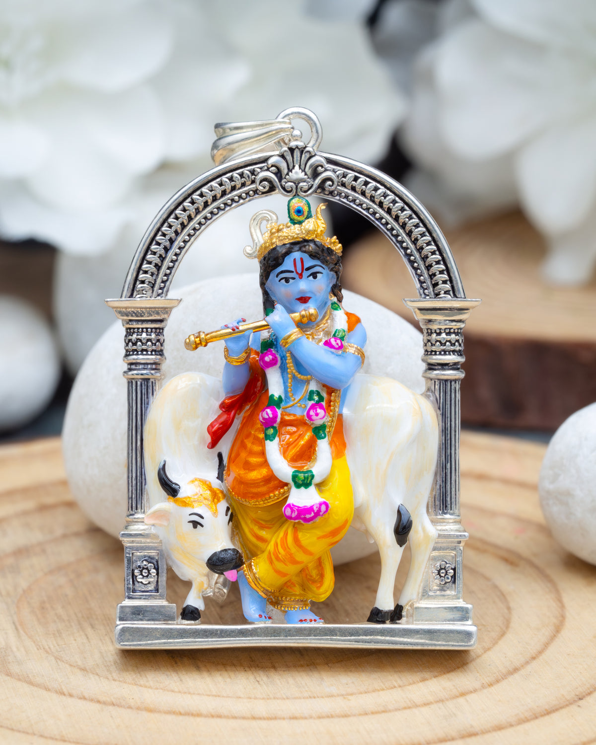 Enamel Cow Gopal