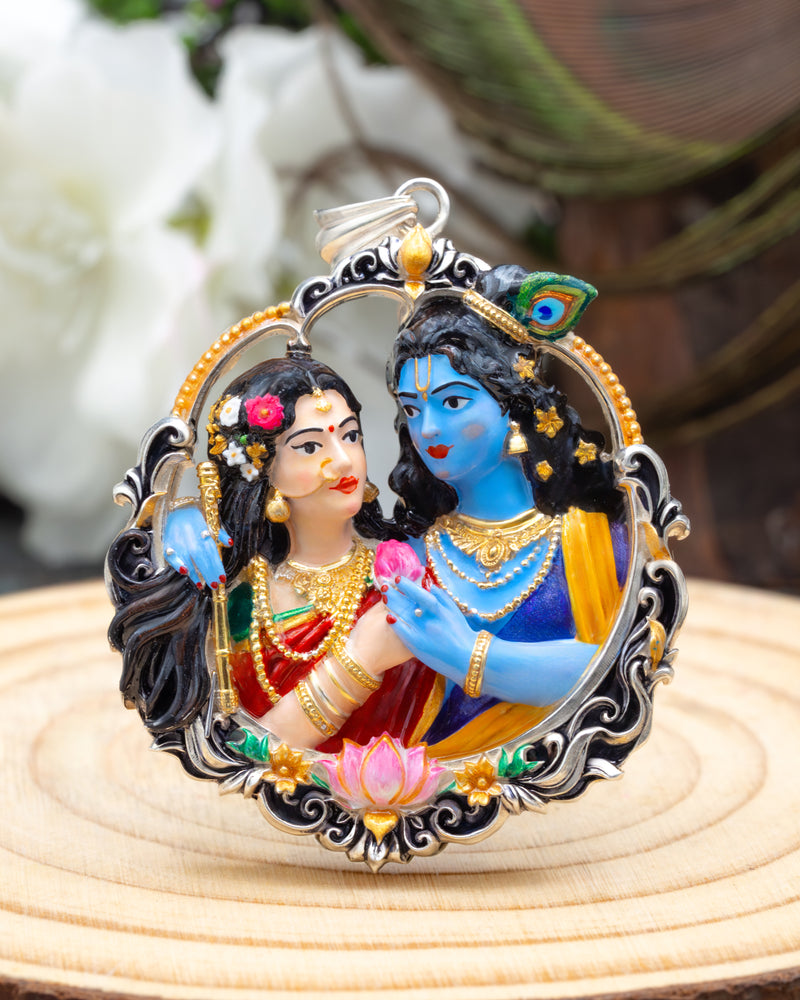 Enameled Radha KunjaBihari