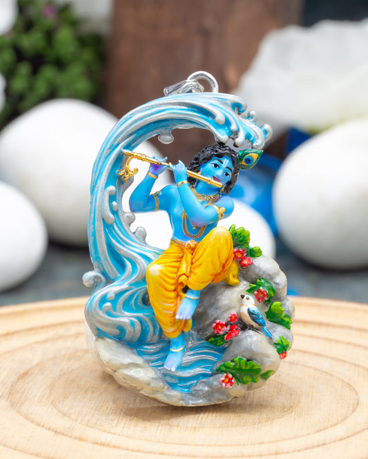 Enameled Yamuna Krishna