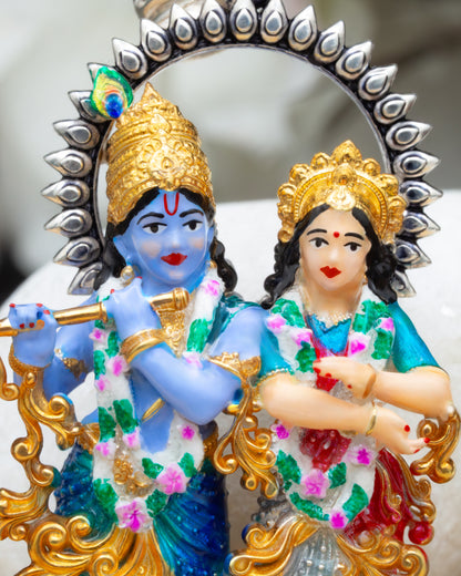 Enamled Dancing Radha Krishna