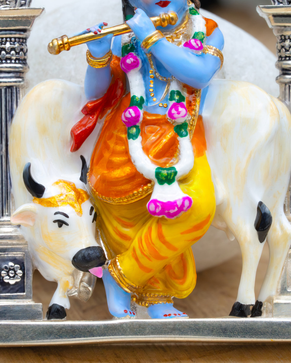 Enamel Cow Gopal