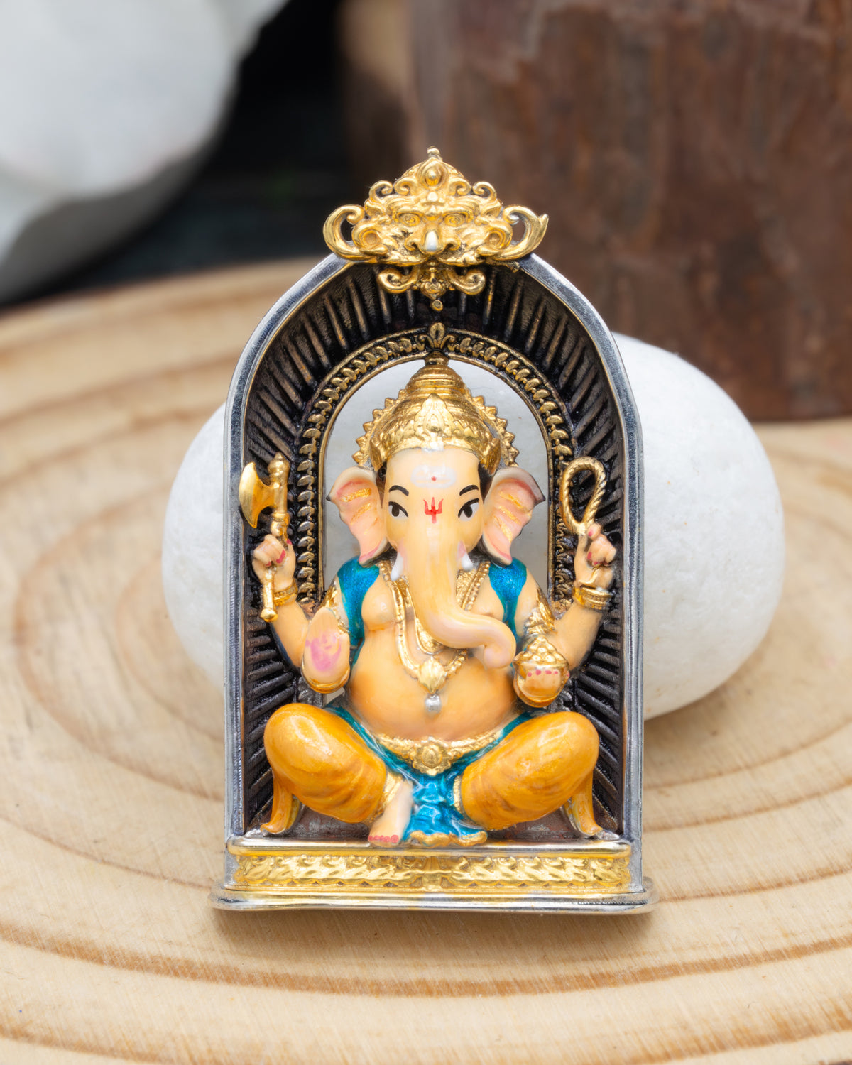 Enamled Mangal Murati Ganesh