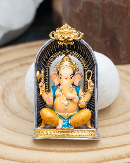 Enameled Mangal Murati Ganesh