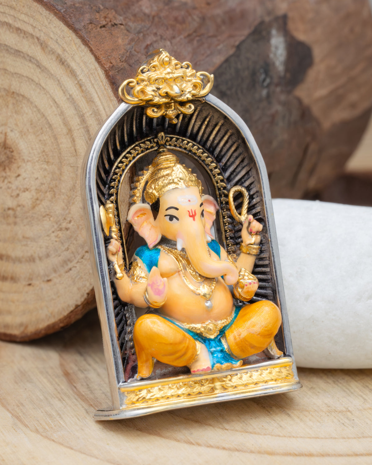 Enamled Mangal Murati Ganesh