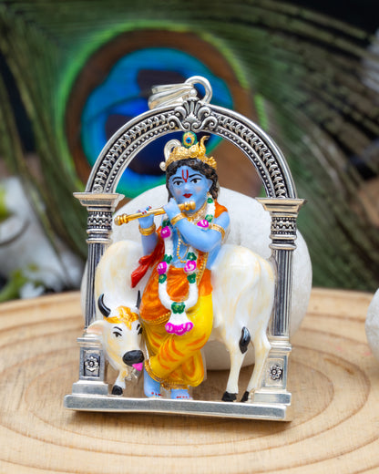 Enamel Cow Gopal