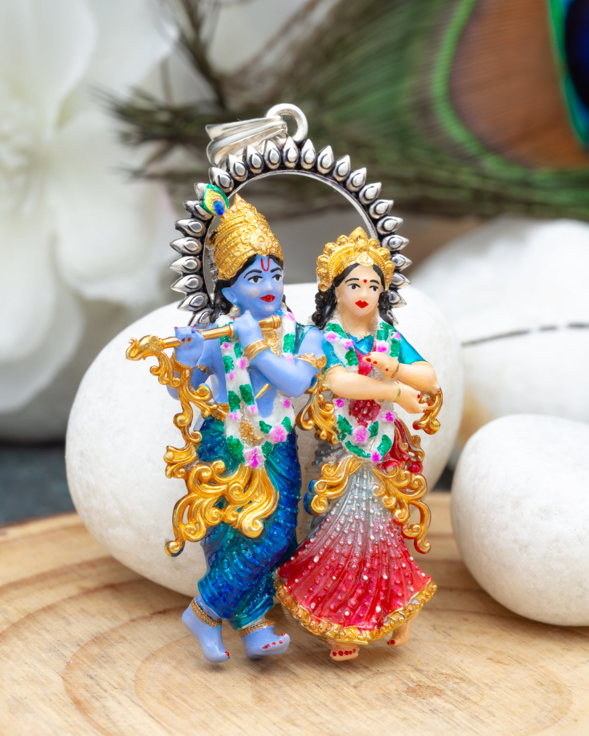 Enamled Dancing Radha Krishna