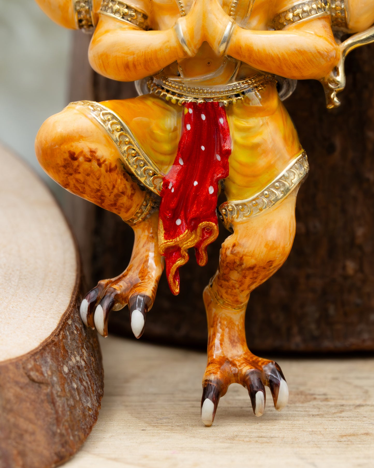 Enameled Garuda Pendent
