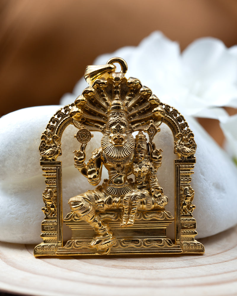 Gold Plated Laxmi Narasimha