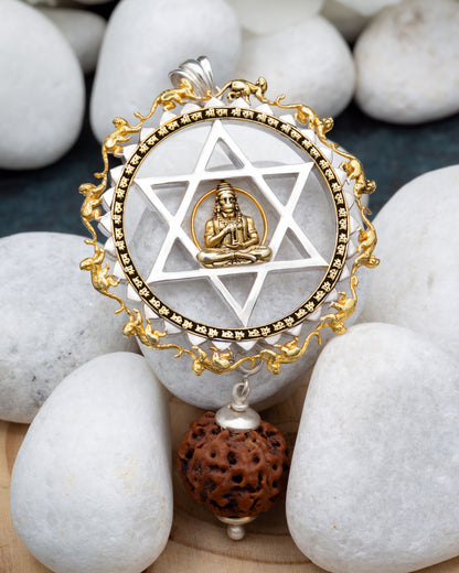 Gold Plated Yantrodharaka Hanuman