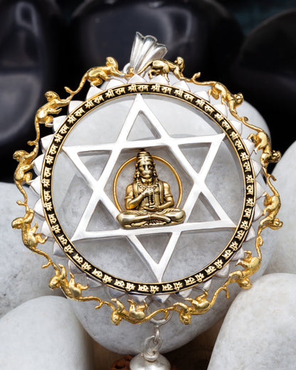 Gold Plated Yantrodharaka Hanuman
