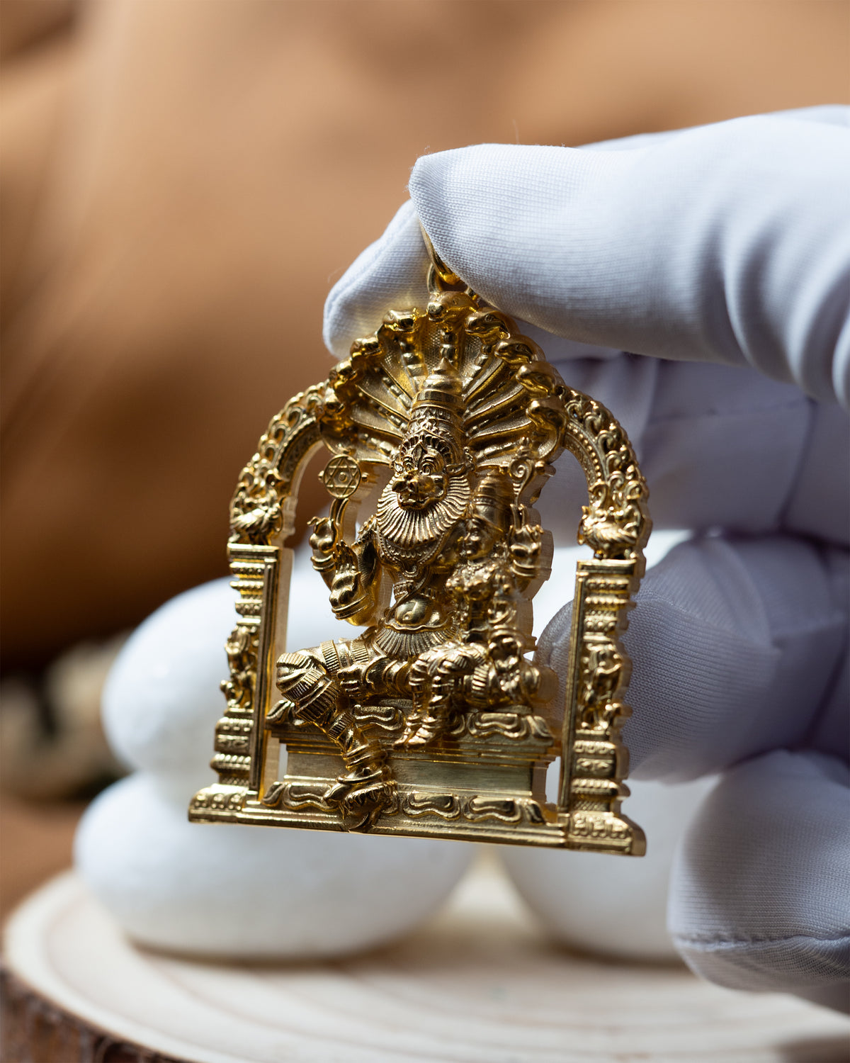 Gold Plated Laxmi Narasimha — photo 3