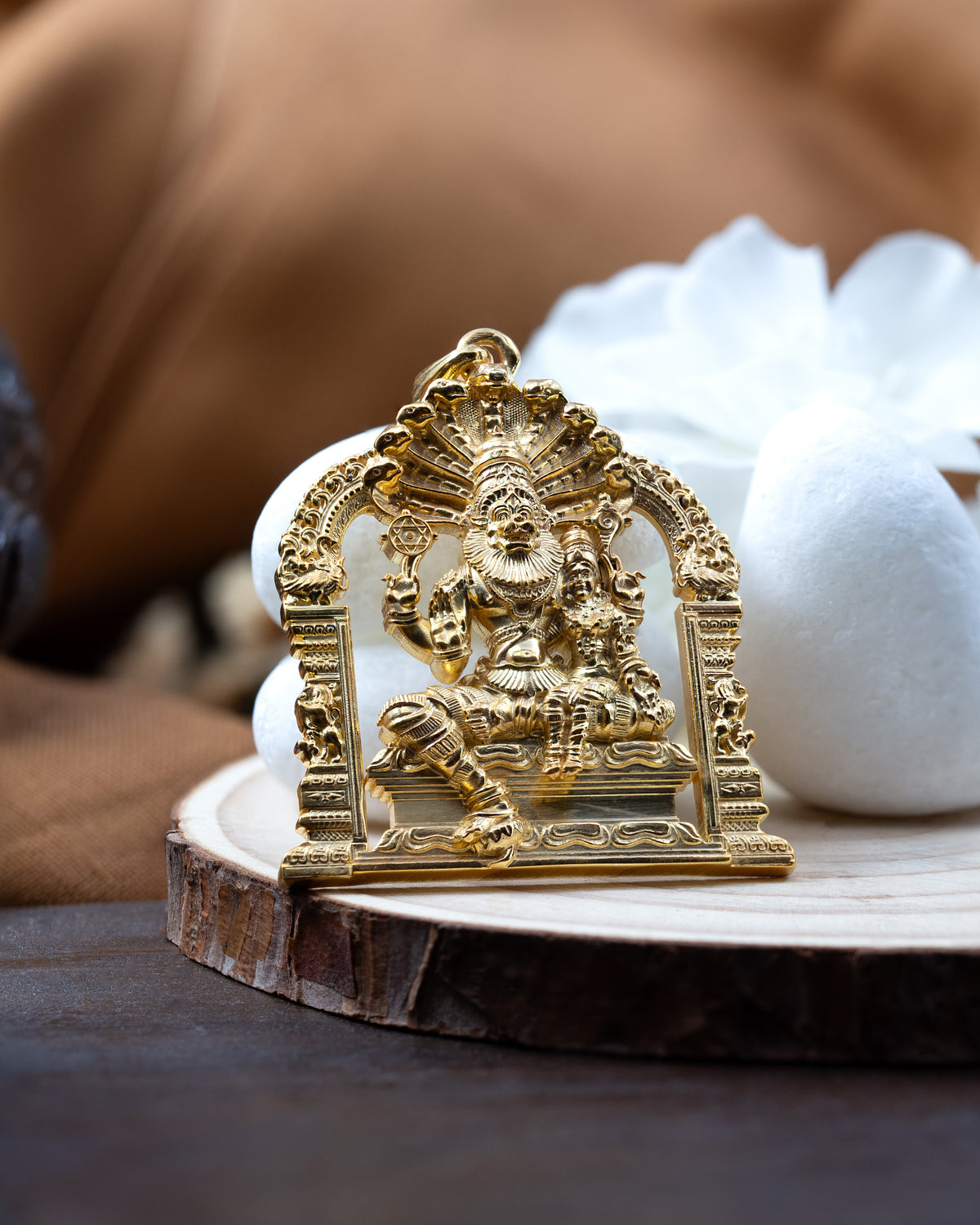 Gold Plated Laxmi Narasimha — photo 2