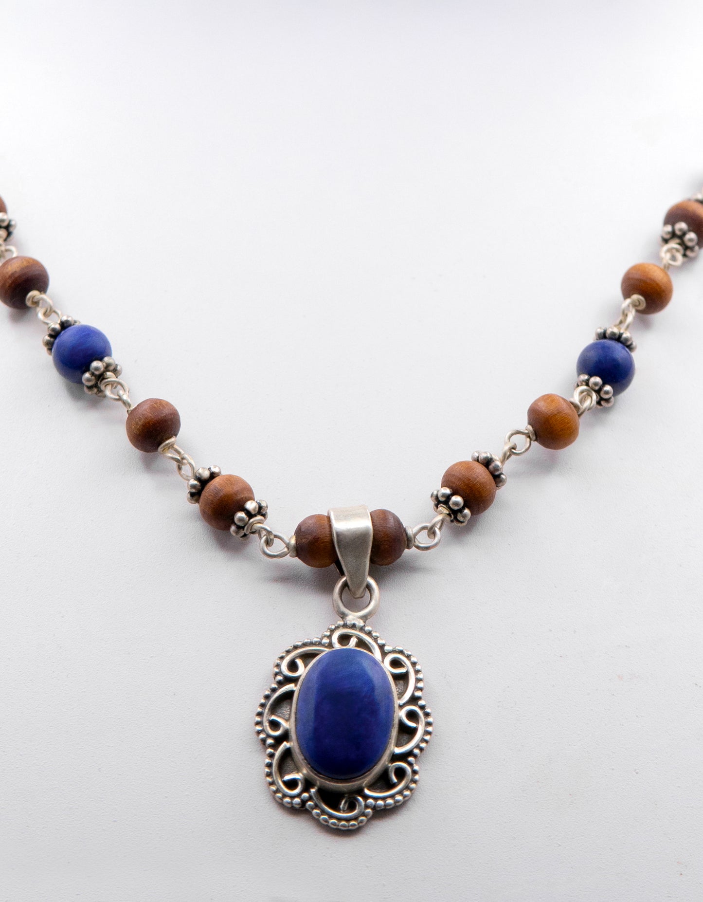 Lapis Lazuli Mala Earring set