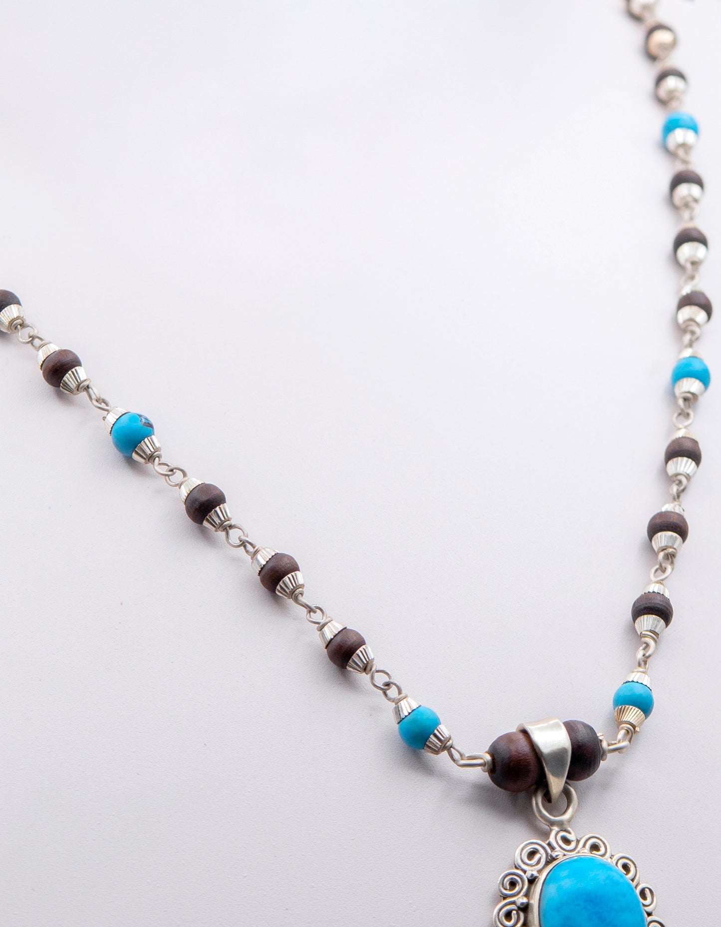 Blue Turquoise Earring Set Mala