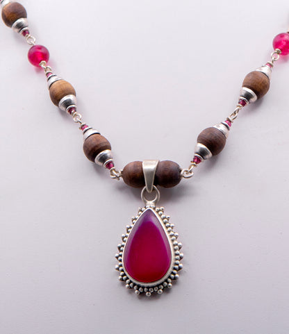 Red Onyx & Ruby Mala