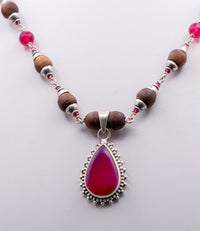 Red Onyx & Ruby Mala