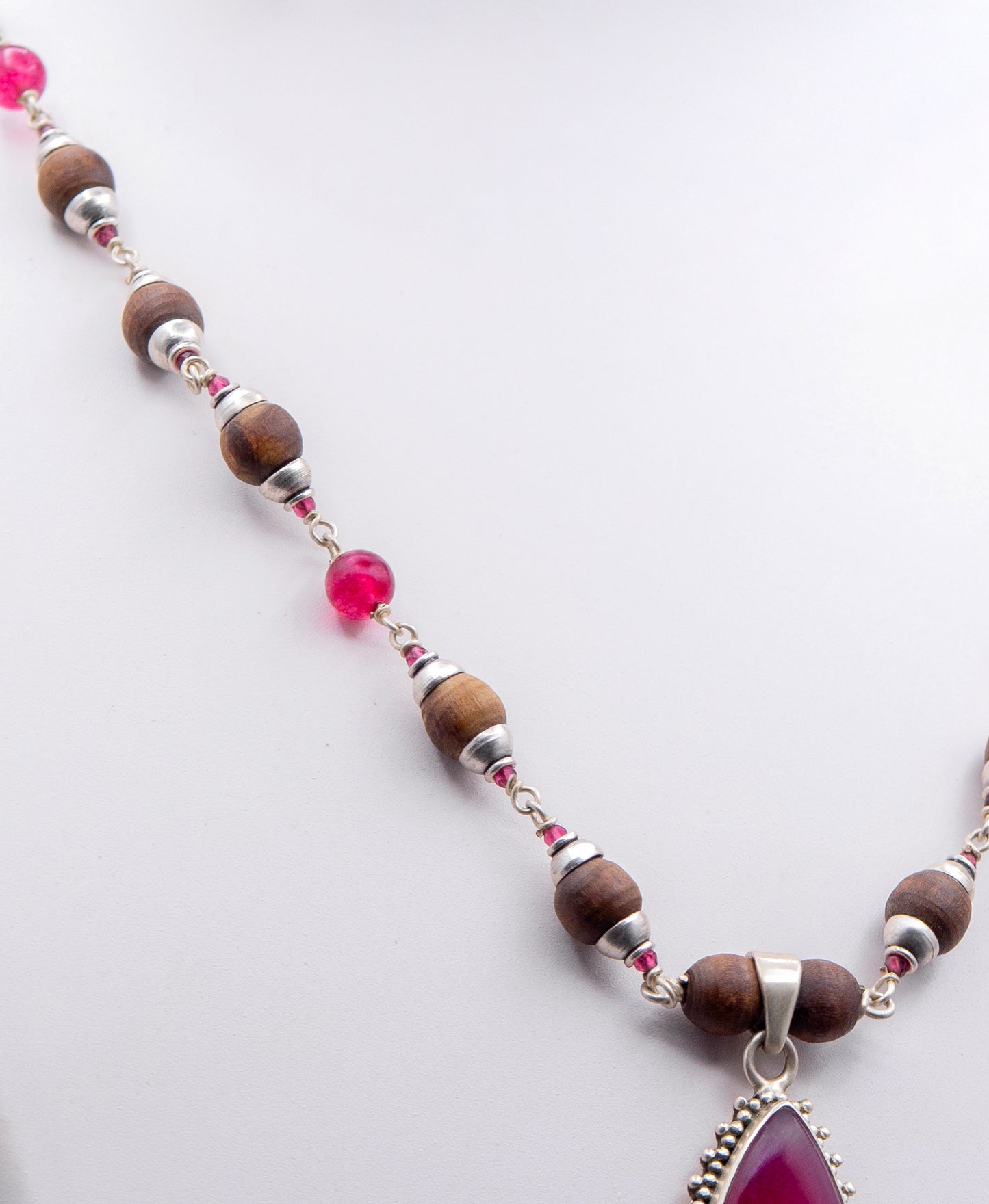 Red Onyx & Ruby Mala