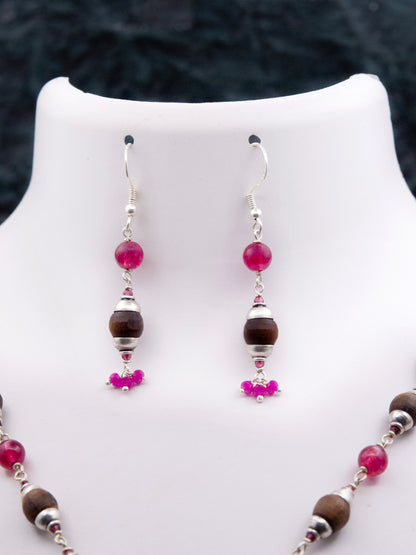 Red Onyx & Ruby Mala