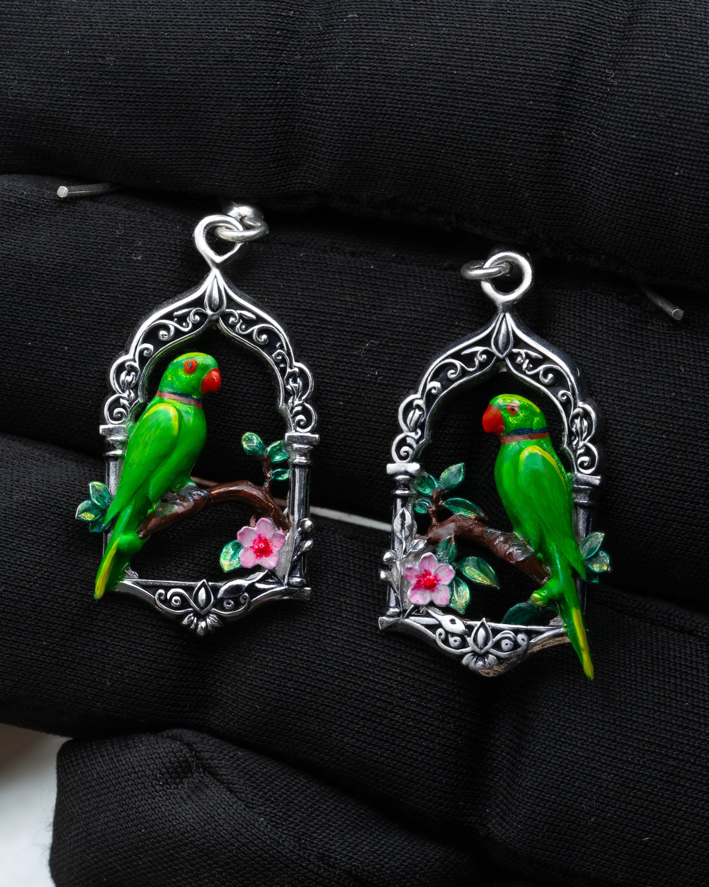 Parrot Pendent & Earring Set
