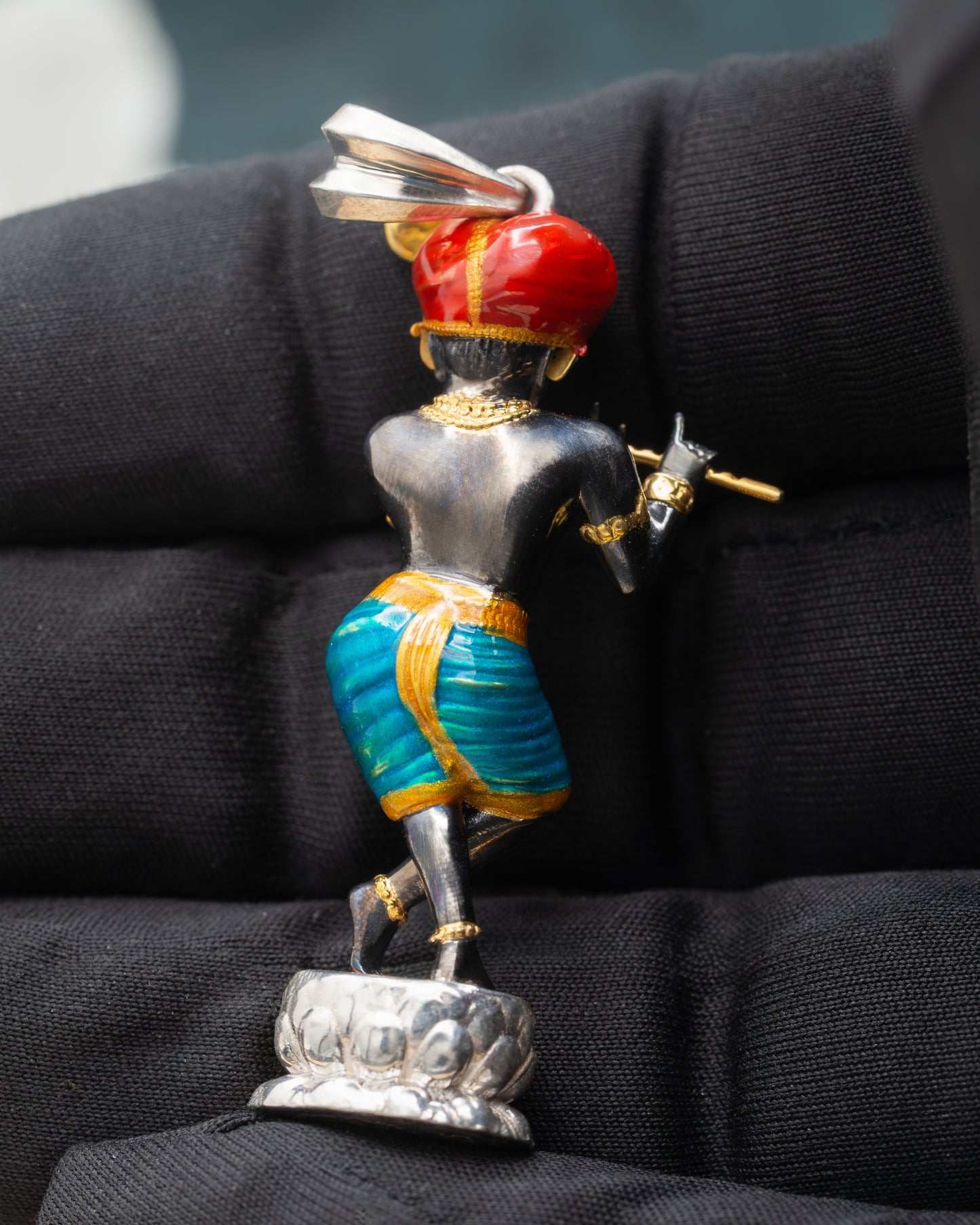 Enameled RadharamanJi Pendant