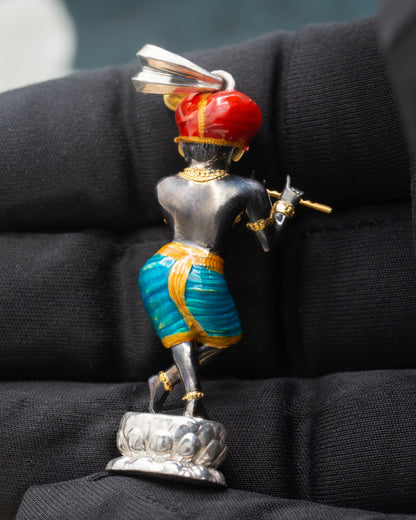 Enameled RadharamanJi Pendant