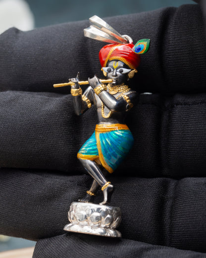 Enameled RadharamanJi Pendant