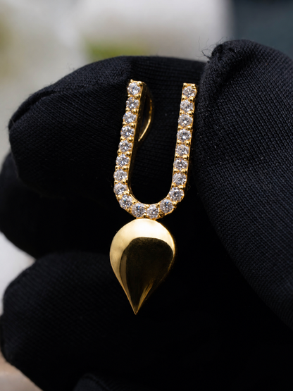 Radiant Hare Krishna Tilak Pendant Set