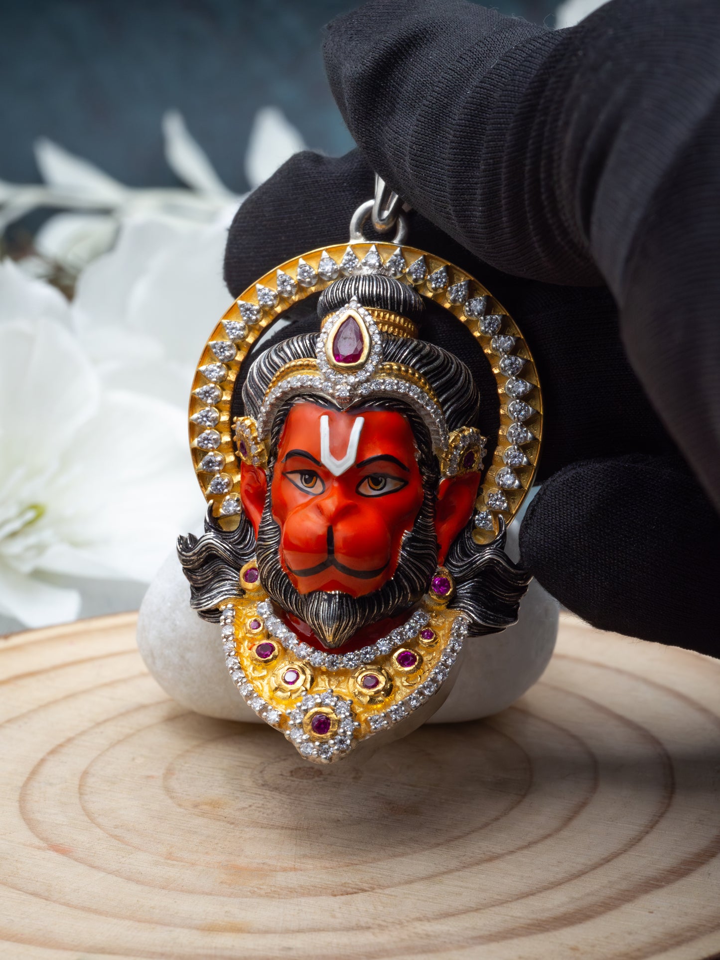 Radiant Sindoori Hanuman