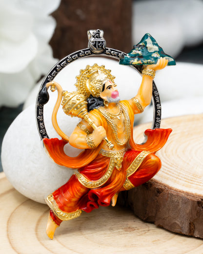 Enameled Sanjivini Hanuman