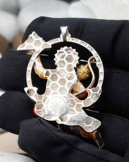 Enameled Sanjivini Hanuman