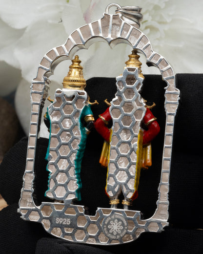 Enamel Vitthal Rukmani Pendent