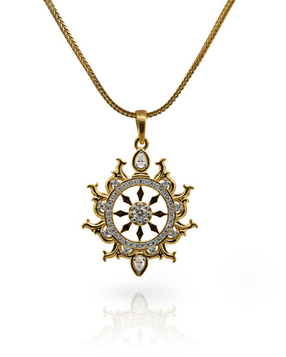 Gold Plated Sudarshan Chakra